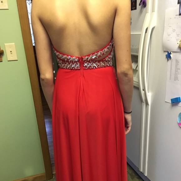 Red prom dress - Picture 3 of 4
